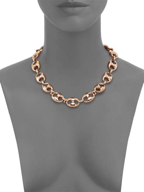 rose gold gucci link chain